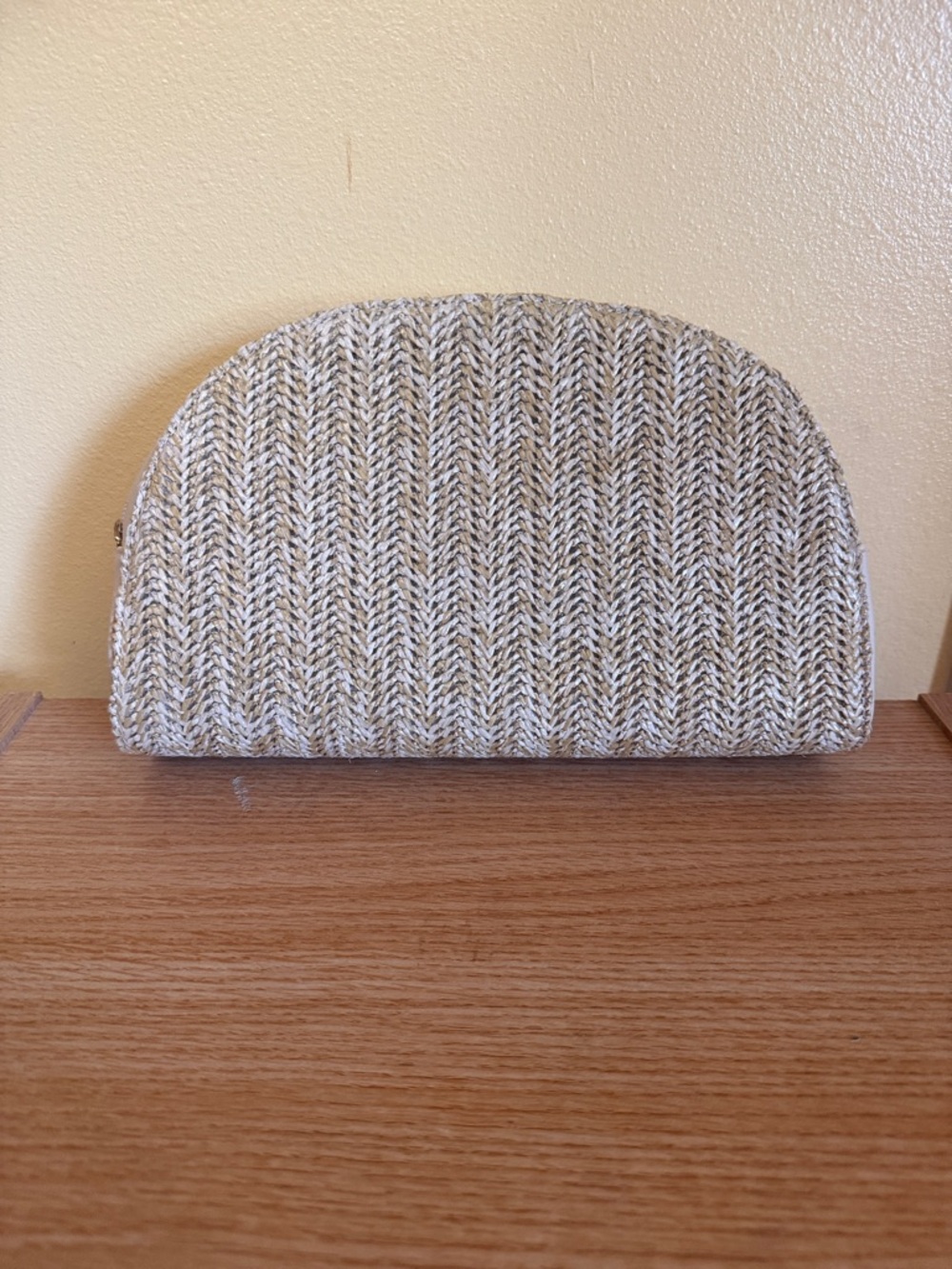 Forever 21 Beige Woven Clutch Wristlet